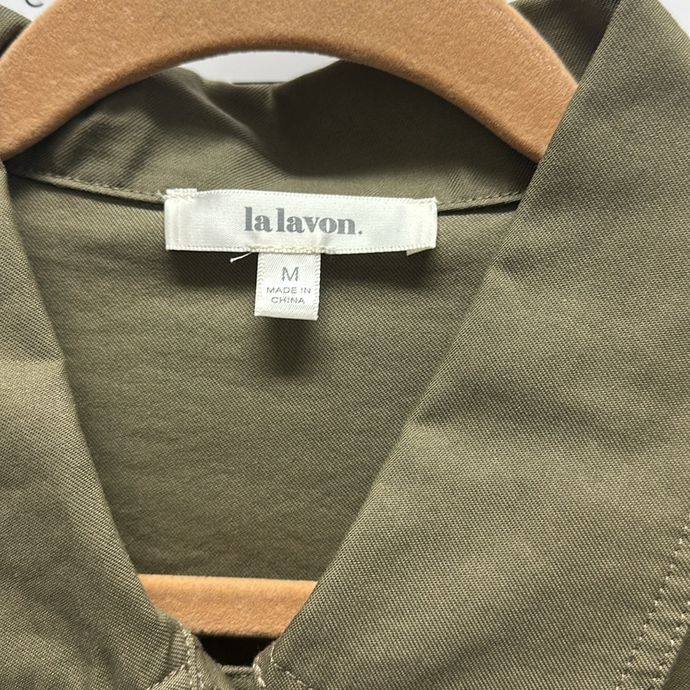 La Lavon Olive Cotton Jacket - Picture 8 of 8